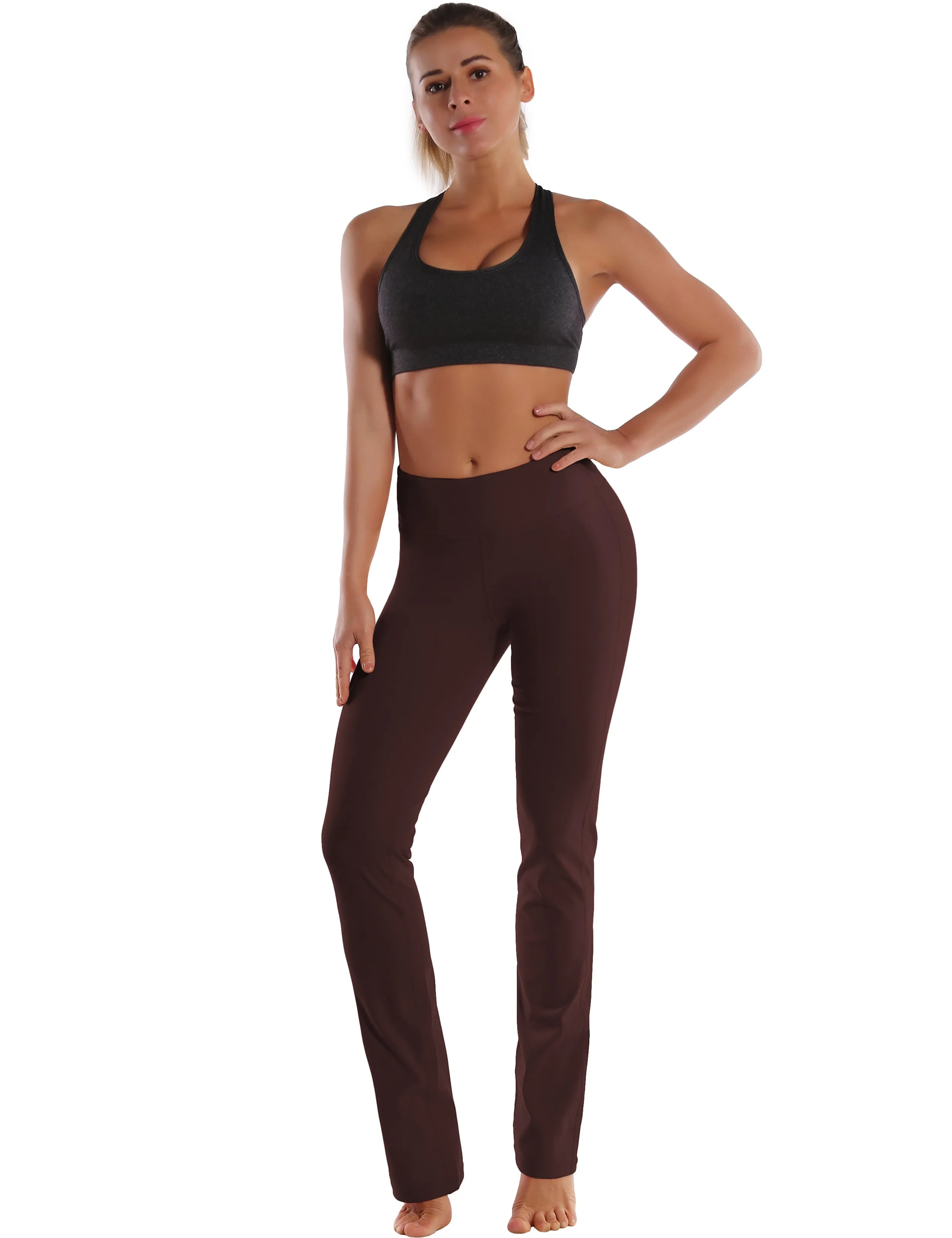 29" 31" 33" 35" Straight Leg Leggings mahoganymaroon_Running