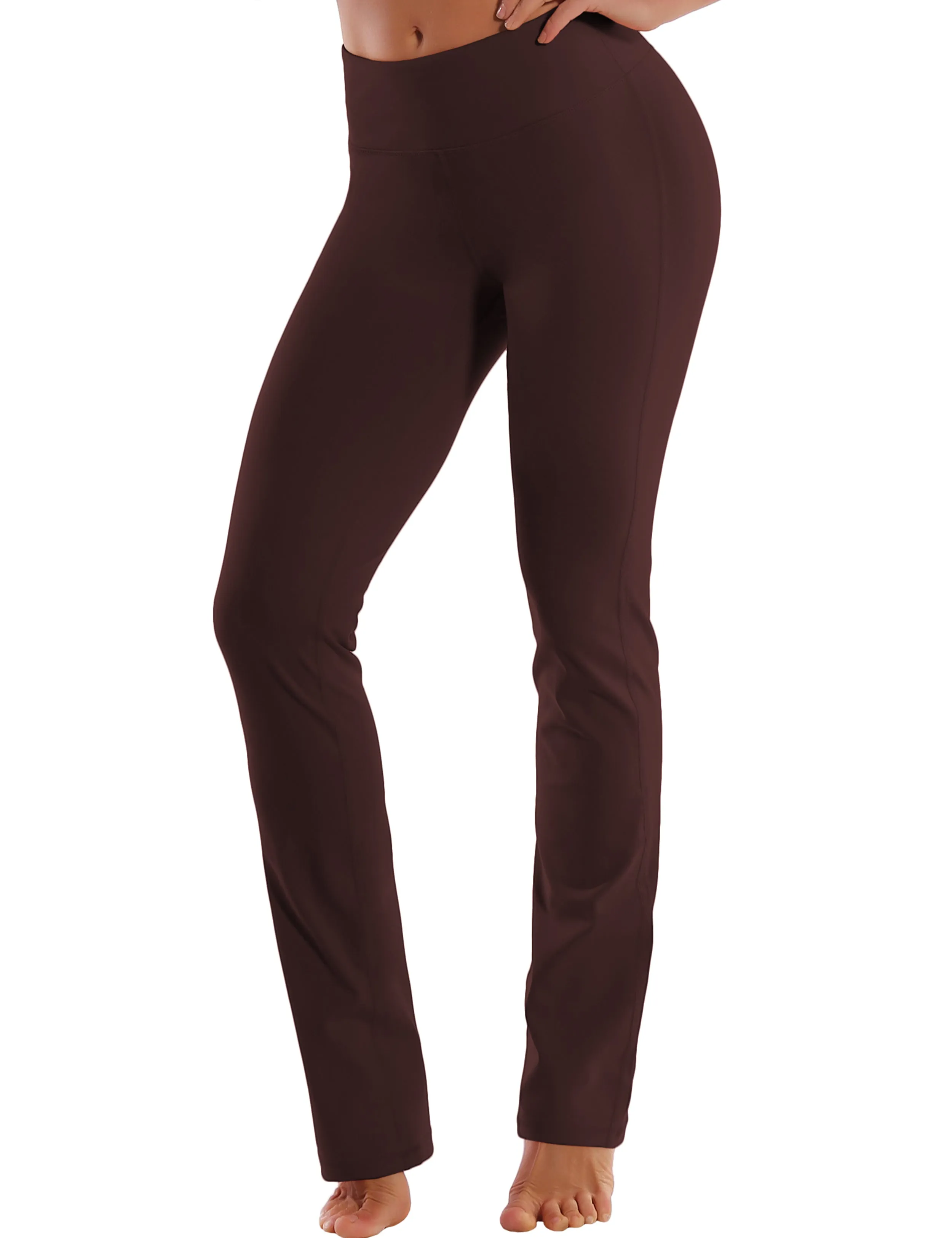 29" 31" 33" 35" Straight Leg Leggings mahoganymaroon_Running