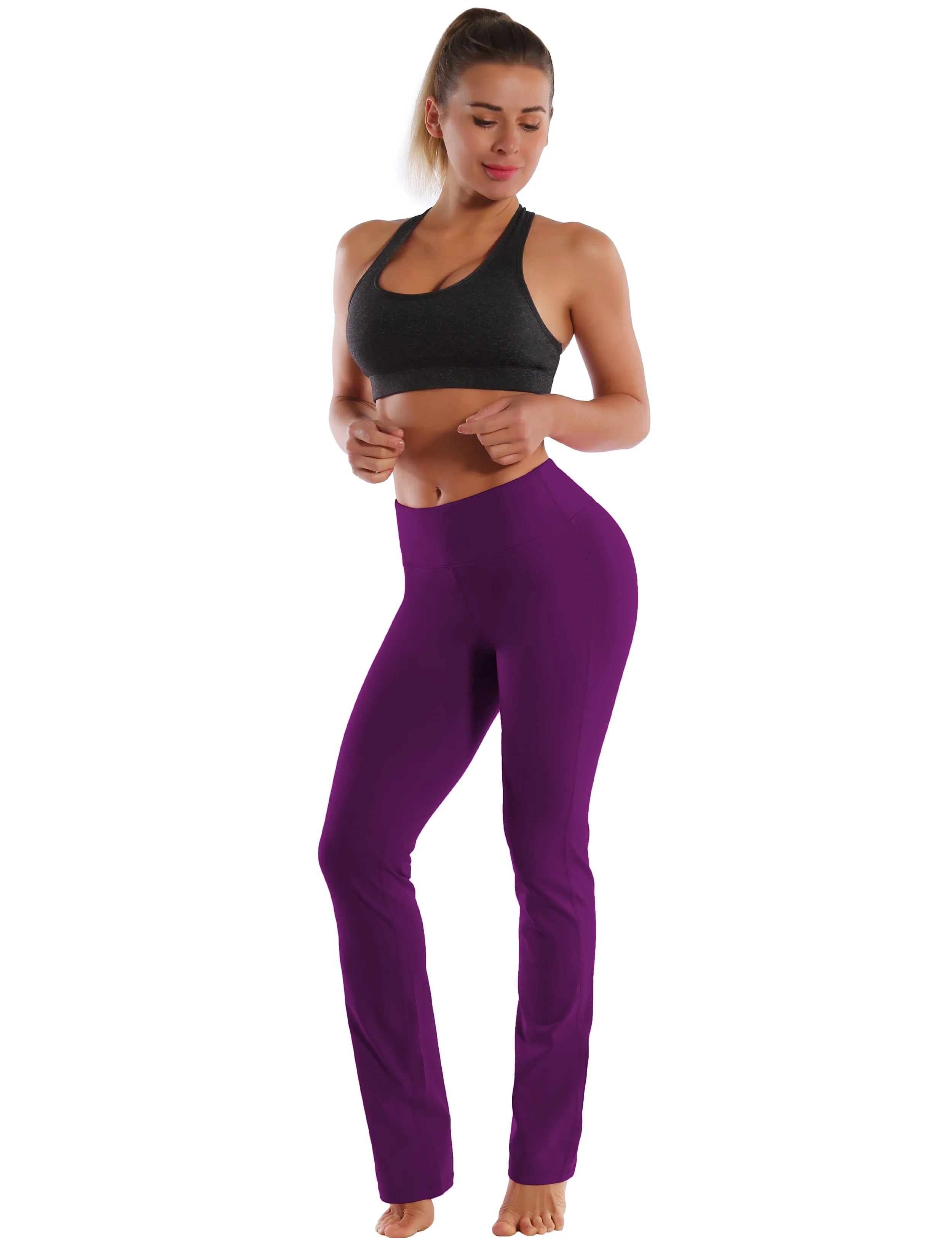 29" 31" 33" 35" Straight Leg Leggings plum_Running