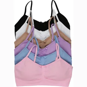 6-Pack: ToBeInStyle Girls' Soft Pastel Training Bras