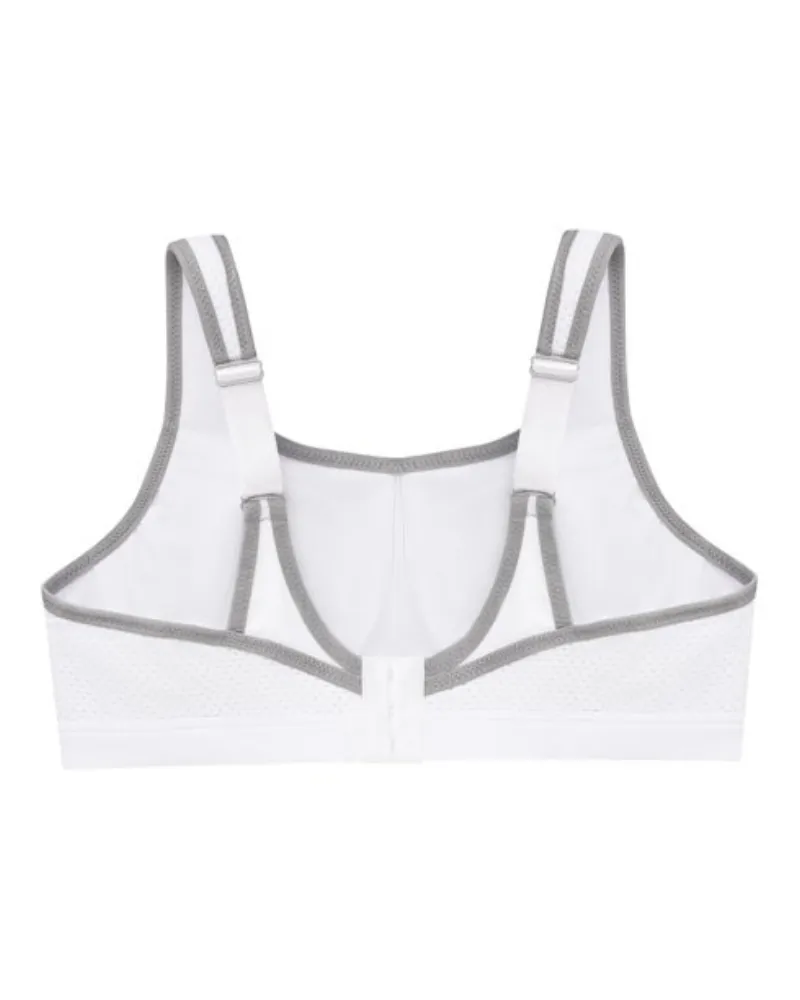 9066 White High Impact Sports Underwire Bra