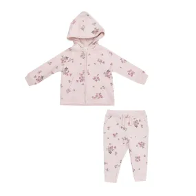 Baby Girl Sets | 2PCS: WoodSorrel Zip Hoodie and Jogger | Angel Dear