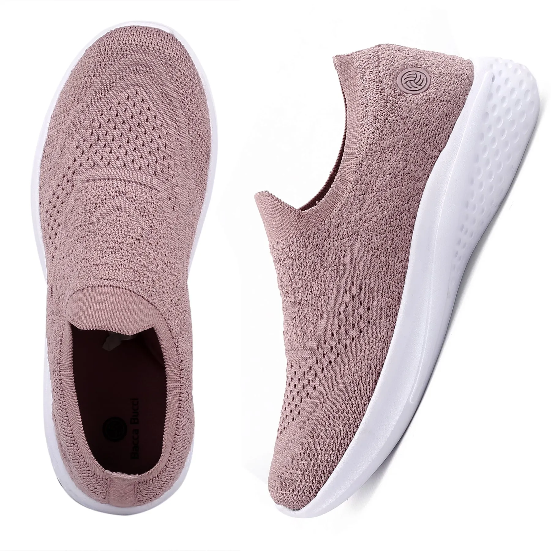 Bacca Bucci Women's WALKER Slip-On Walking Breathable Mesh Sports Shoes Sneakers