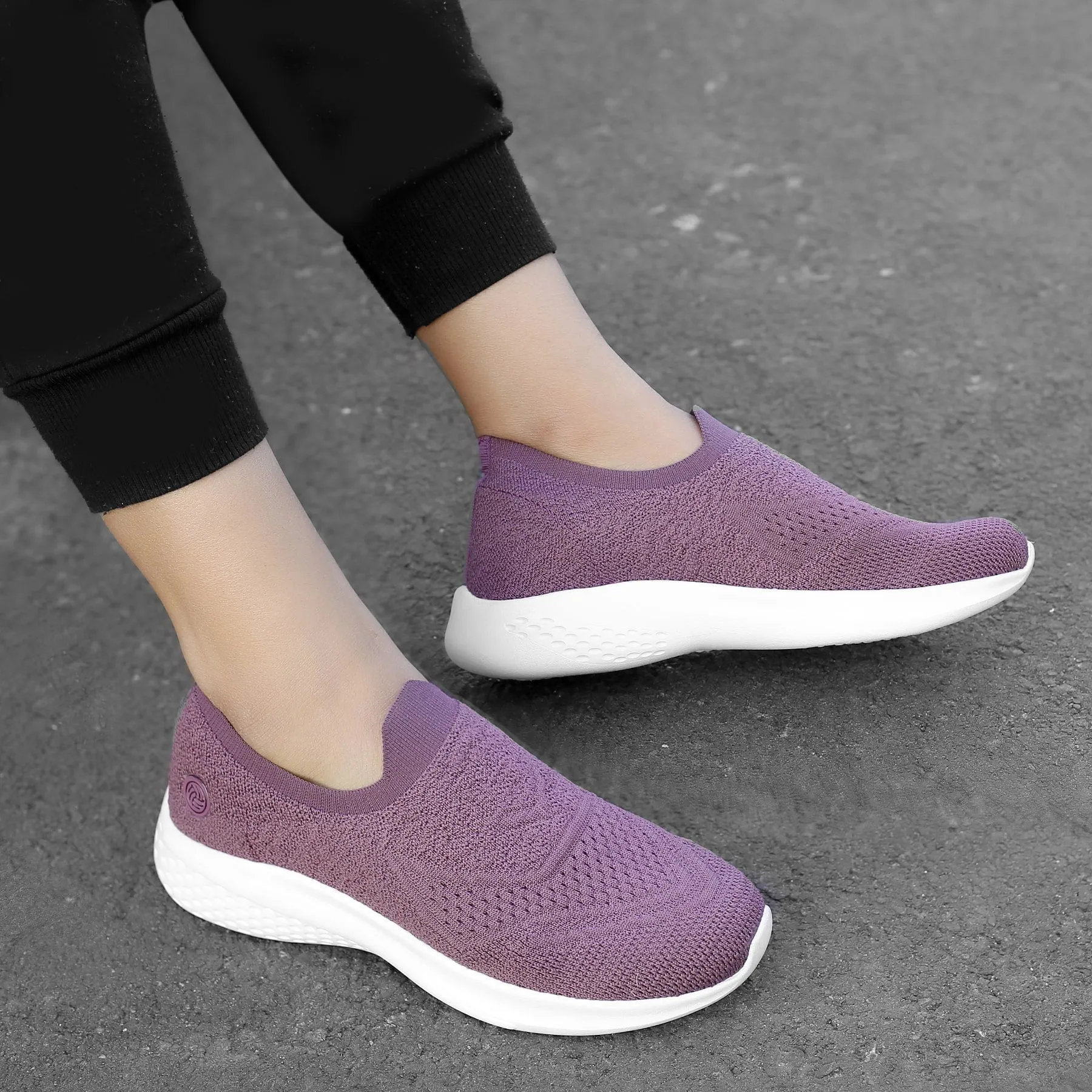 Bacca Bucci Women's WALKER Slip-On Walking Breathable Mesh Sports Shoes Sneakers