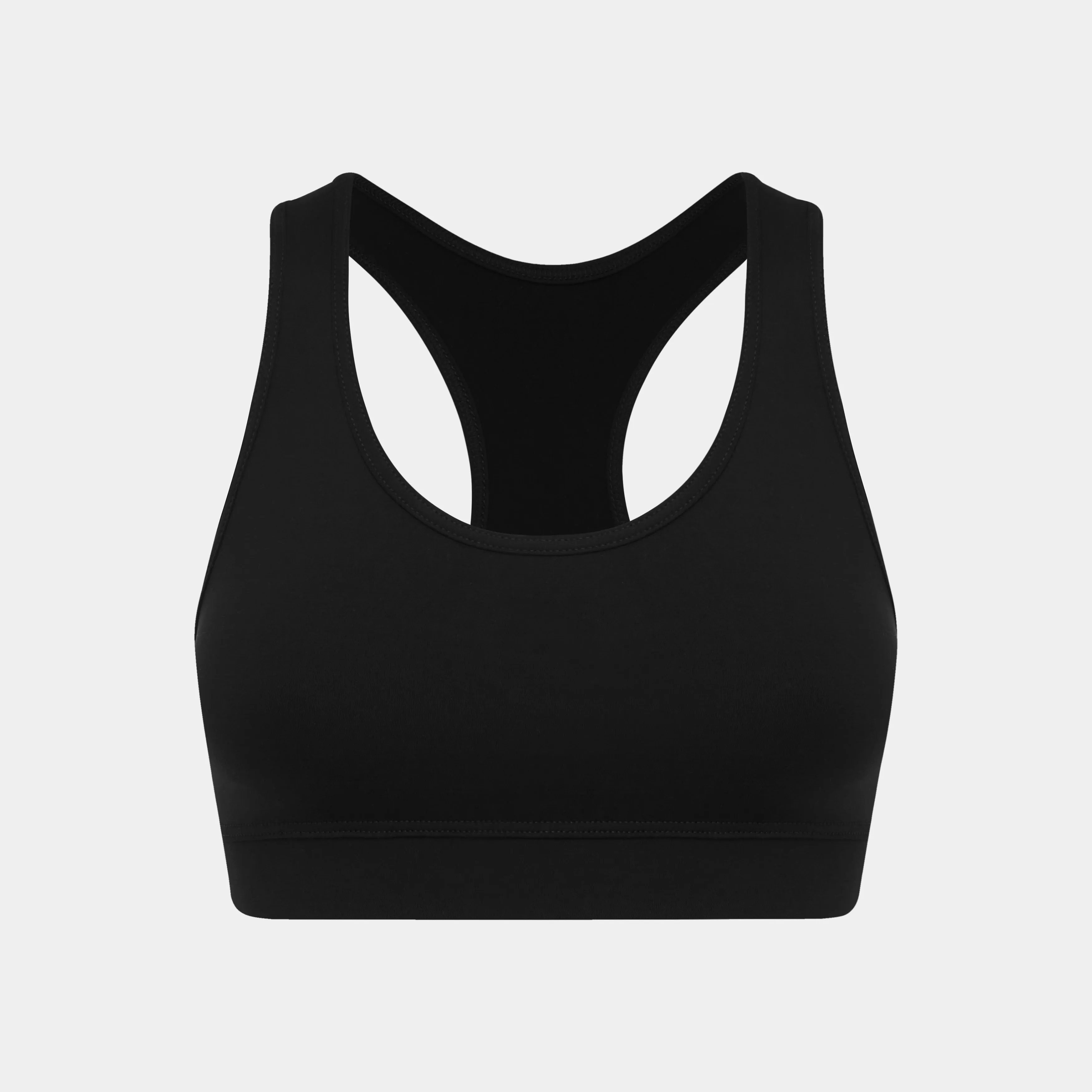 Bella Bustiere- Elevate Sports Bra- Racer Back, Black