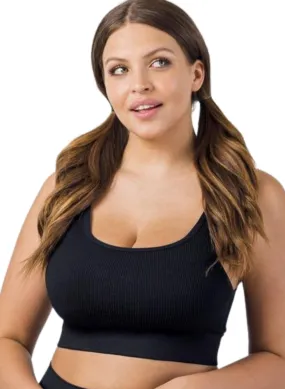 BLANQI Everyday Ribbed Seamless Bralette - Black