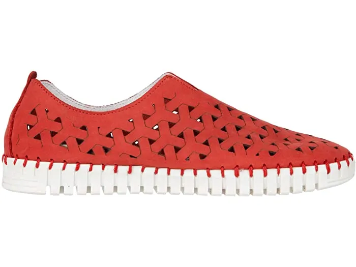 Eric Michael Inez Sneakers- Red Nubuck