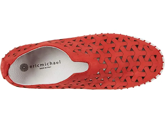 Eric Michael Inez Sneakers- Red Nubuck