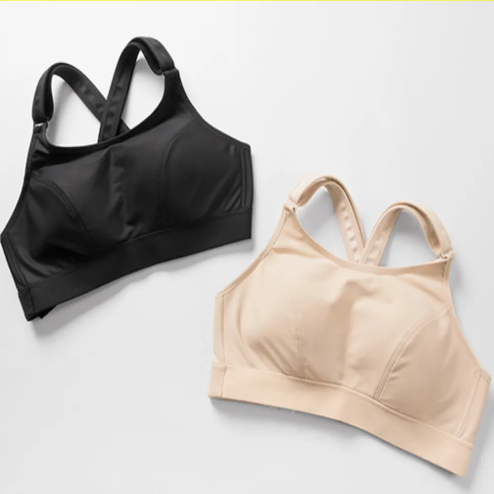 Front Adjustable Wire-free High Impact Sports Bra