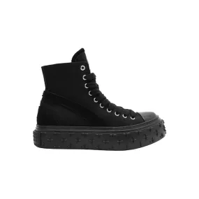 Garden Retro High Top Skate Shoe Black