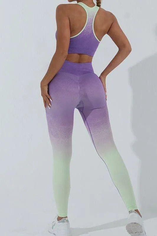 Gradient Seamless Yoga Sets