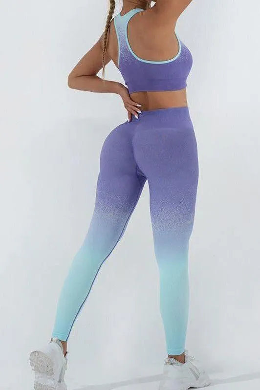 Gradient Seamless Yoga Sets