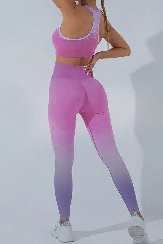 Gradient Seamless Yoga Sets