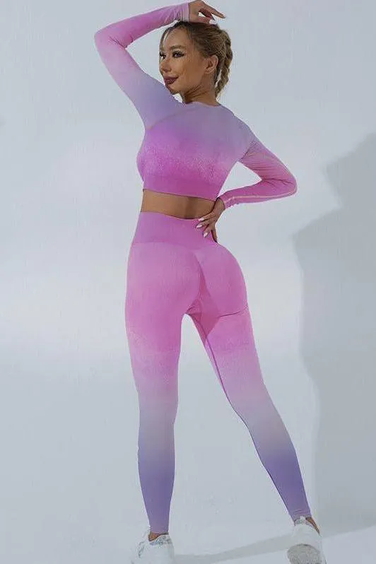 Gradient Seamless Yoga Sets