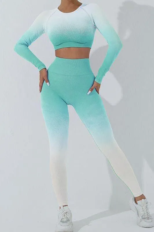 Gradient Seamless Yoga Sets