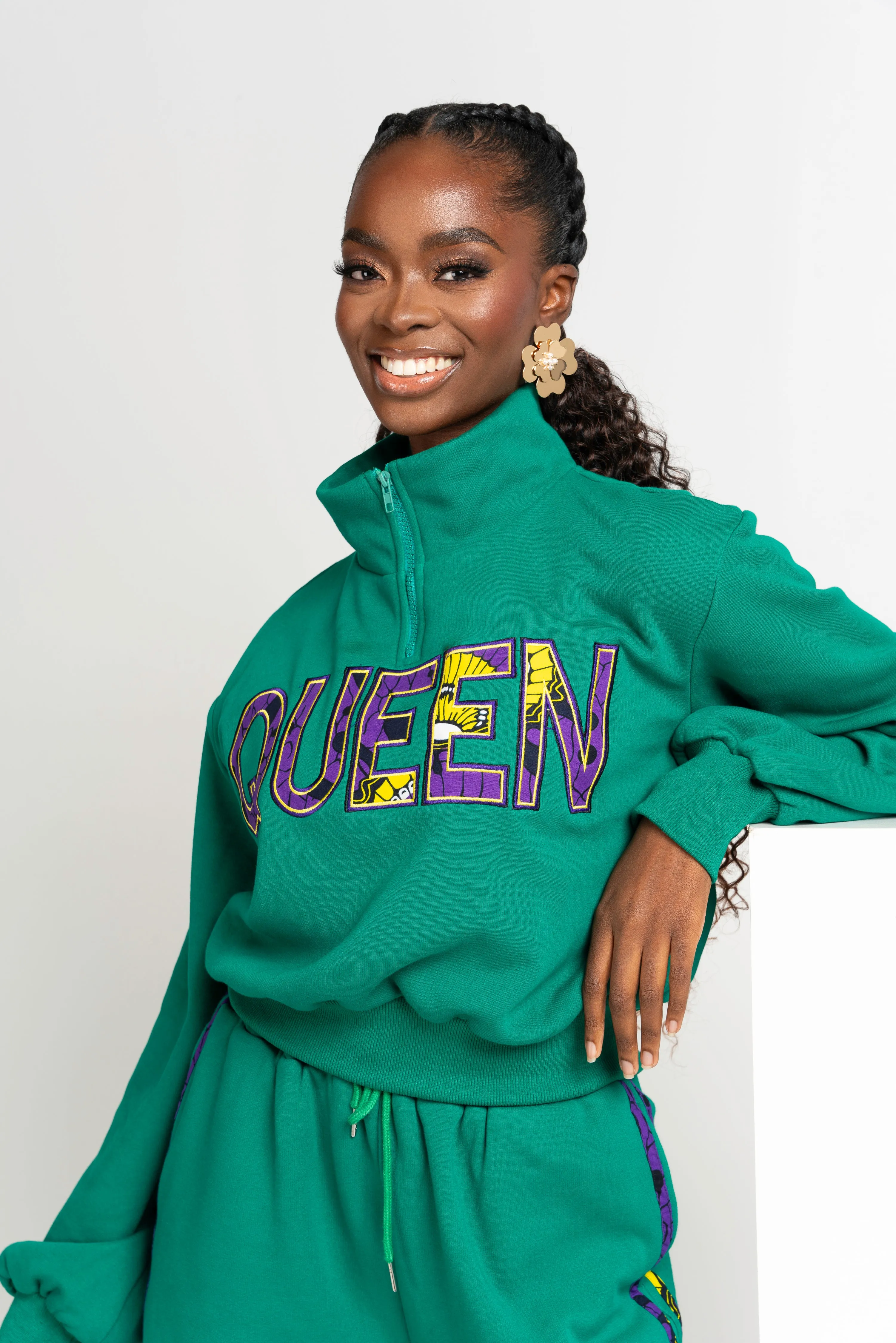 GREEN QUEEN Plush fleece JOGGER Set