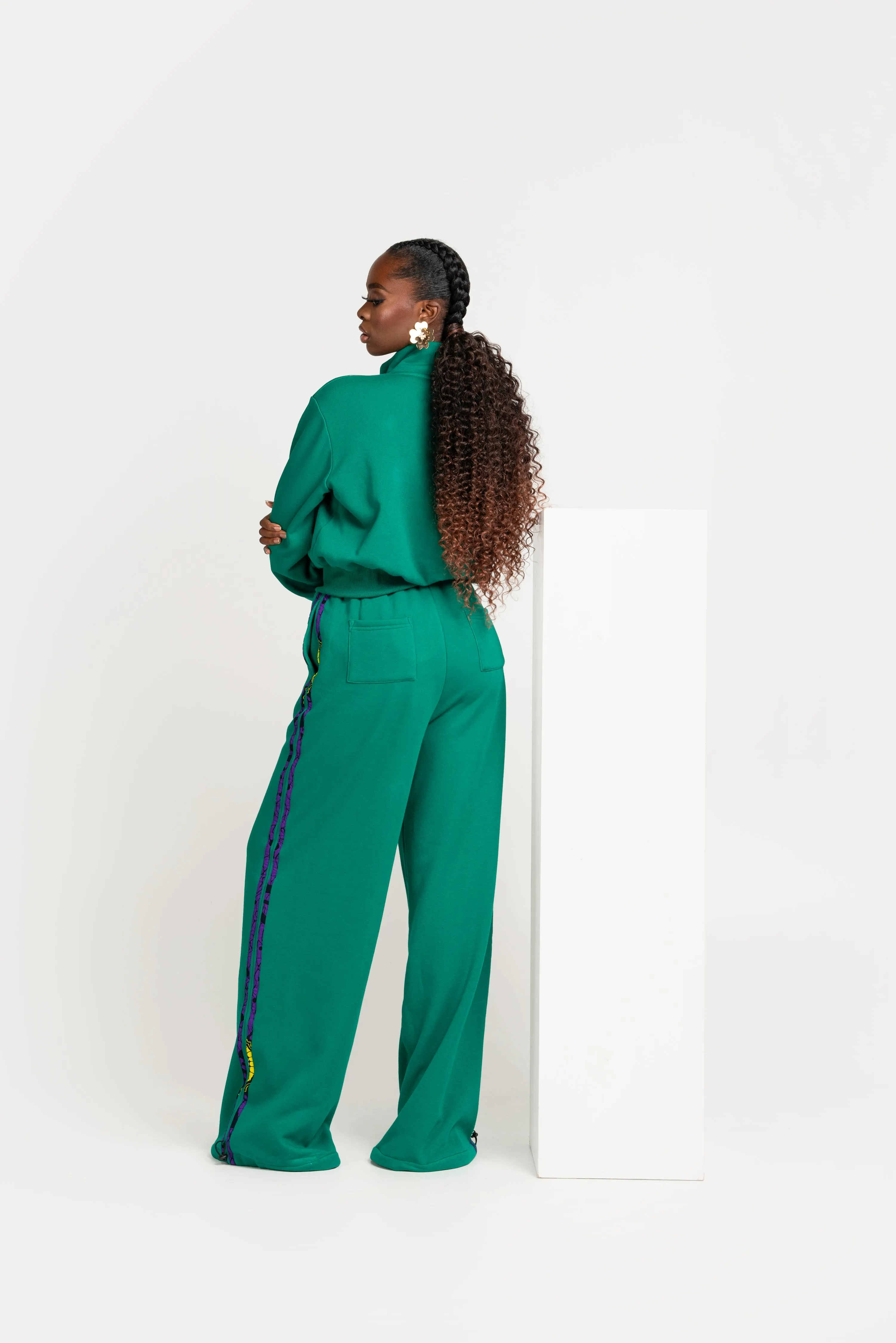 GREEN QUEEN Plush fleece JOGGER Set