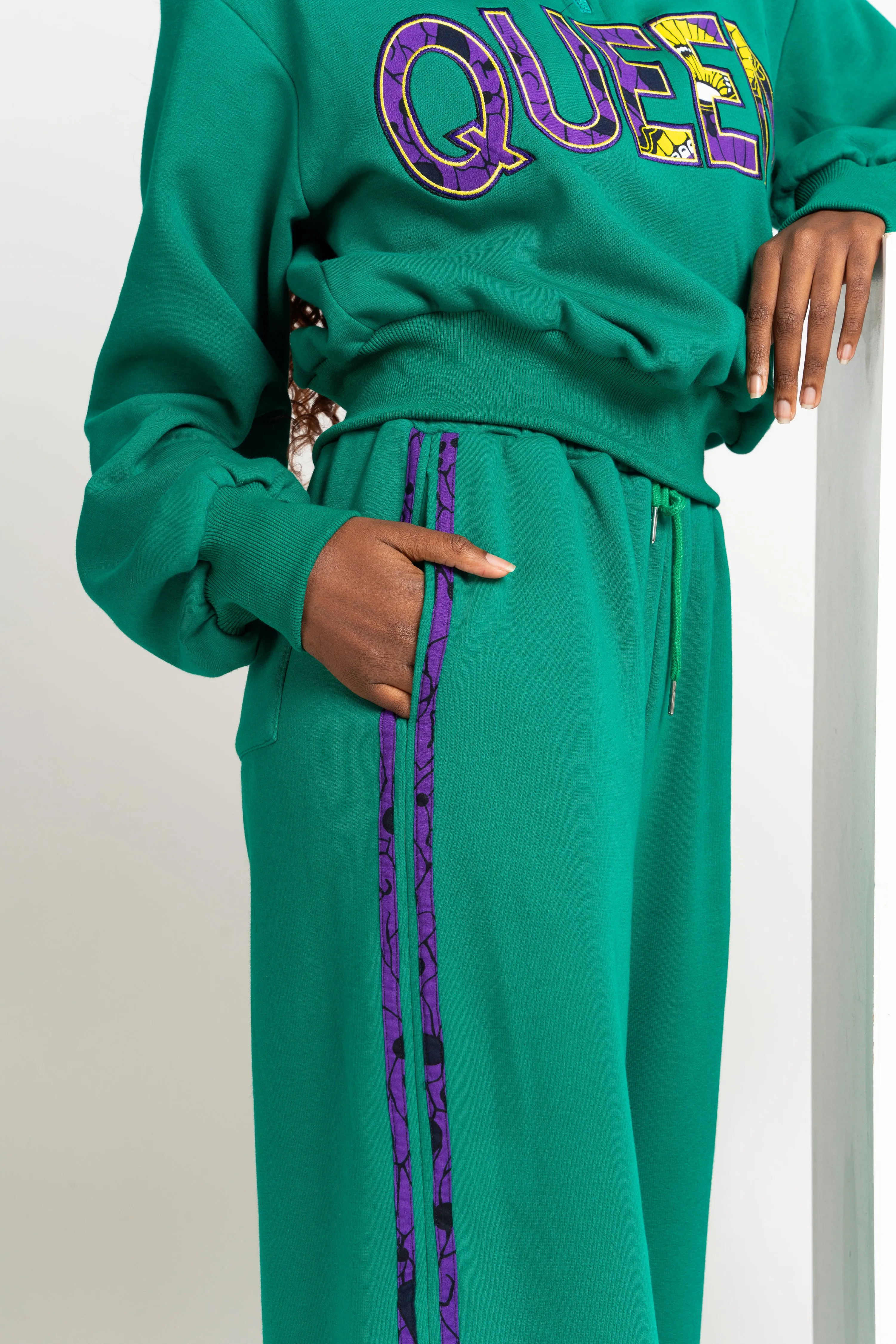 GREEN QUEEN Plush fleece JOGGER Set