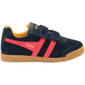 Harrier Velcro Trainer (Navy   Sun   Red)