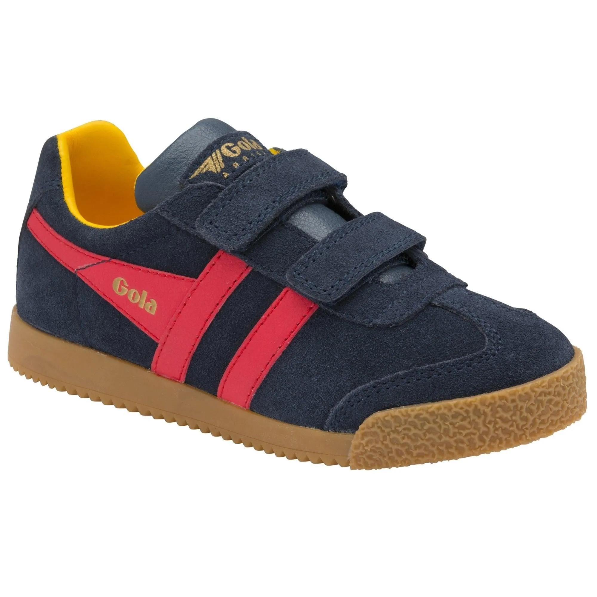 Harrier Velcro Trainer (Navy   Sun   Red)