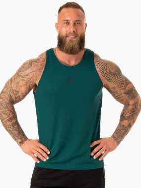 Heighten Mesh Regular Tank - Emerald