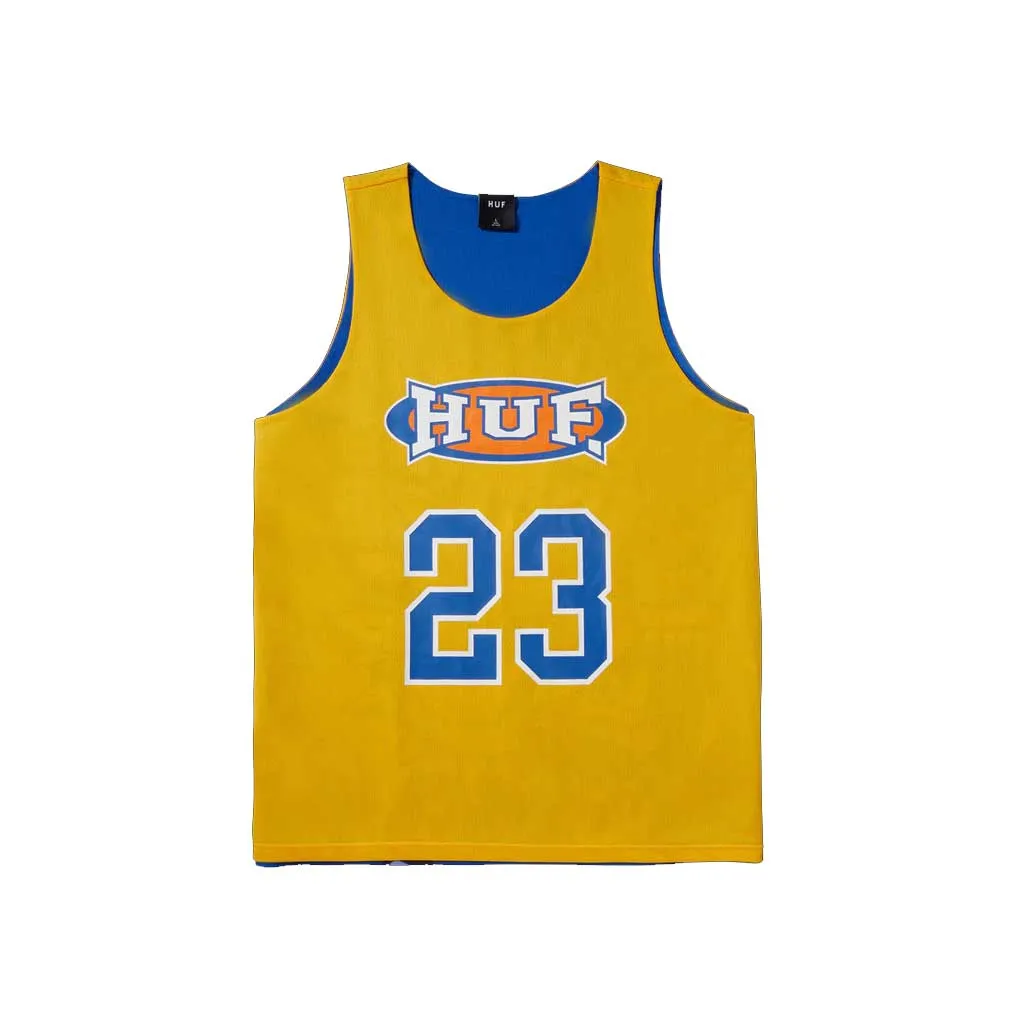 Huf Half Court Reversible Jersey - Blue/Yellow