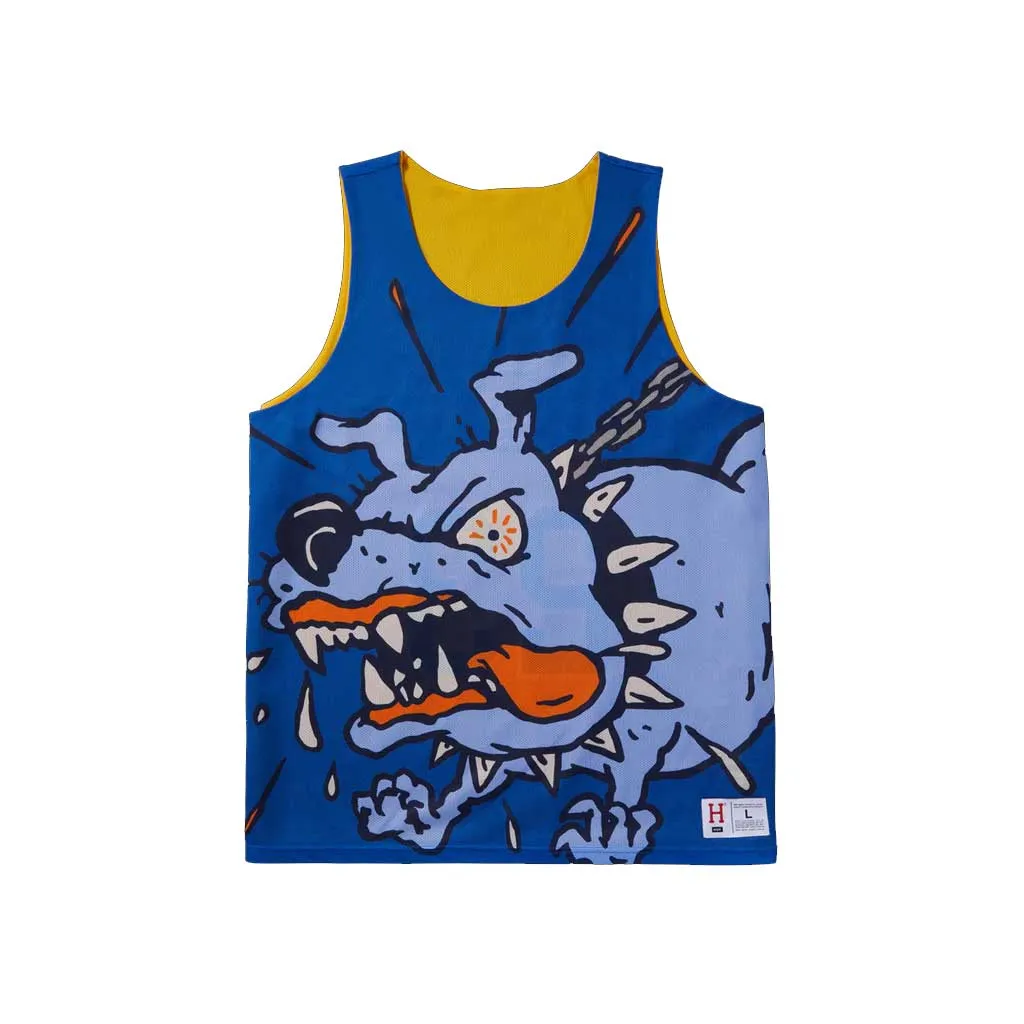 Huf Half Court Reversible Jersey - Blue/Yellow