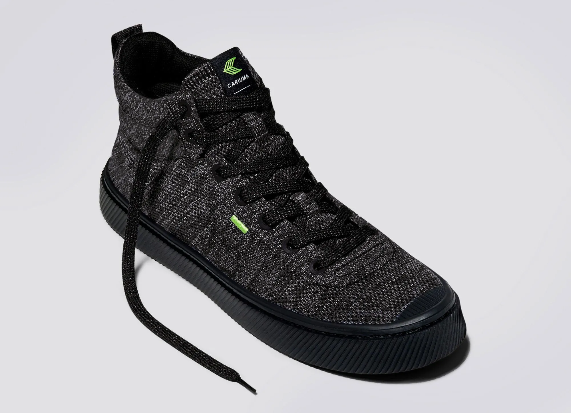 IBI High Stone Black Knit Sneaker Men