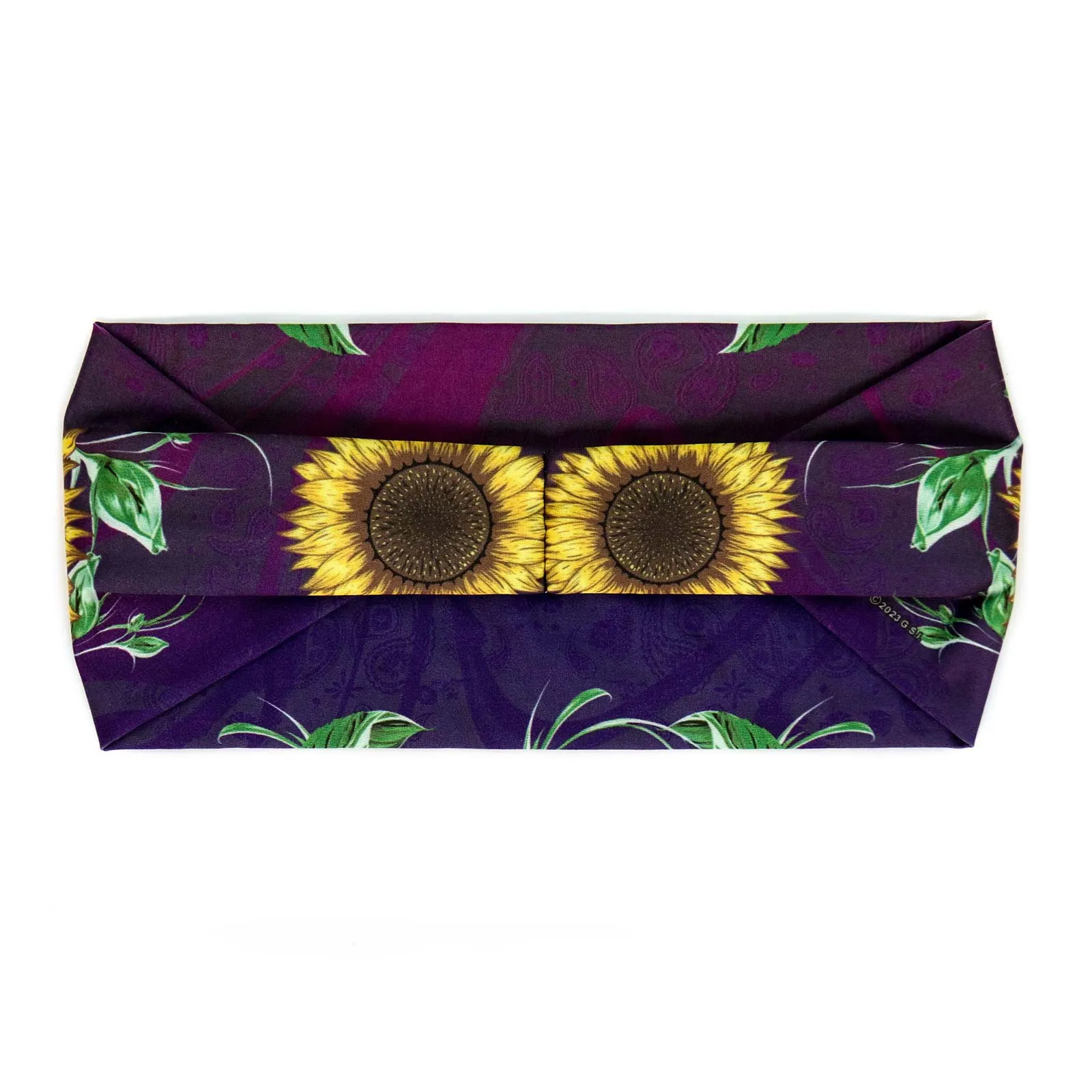 Milwaukee Leather | Bling Designed Wide Headbands-Headwraps for Women Biker Bandana with Sun Flower - MLA8044