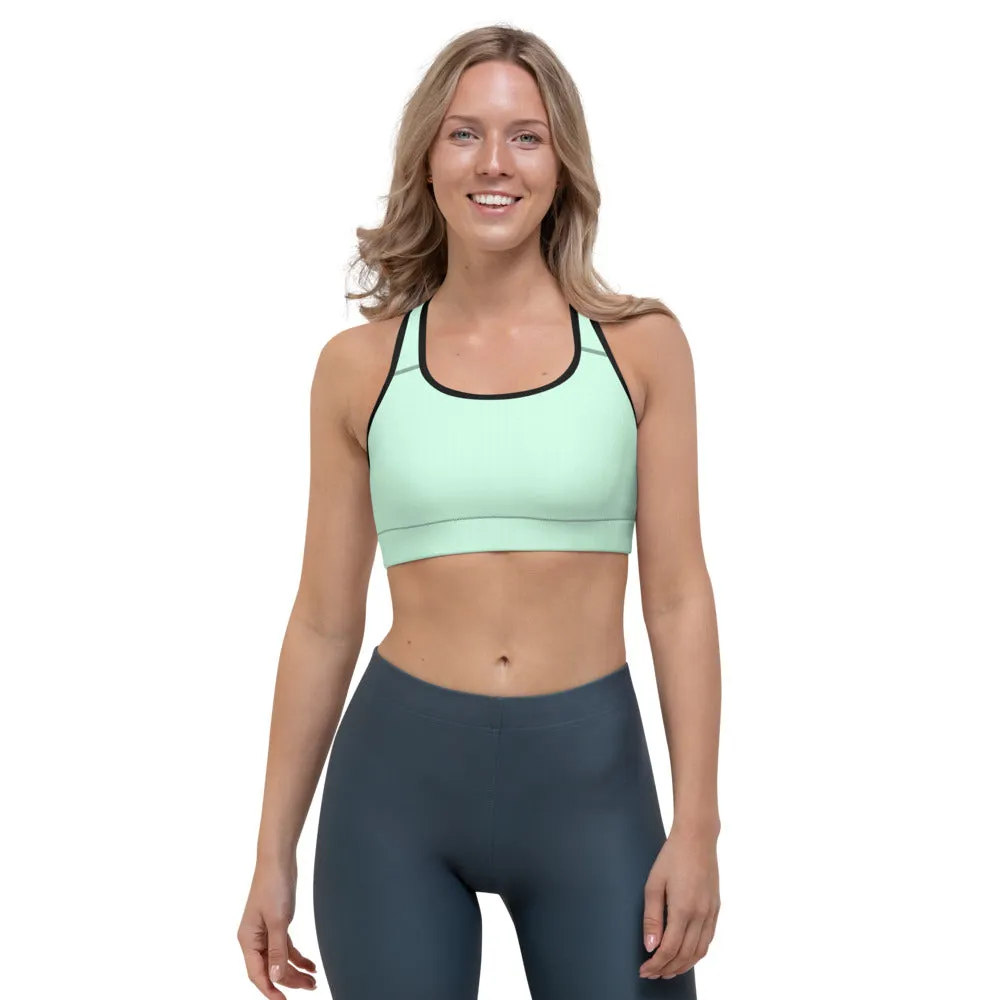 Mint Green Sports Bra