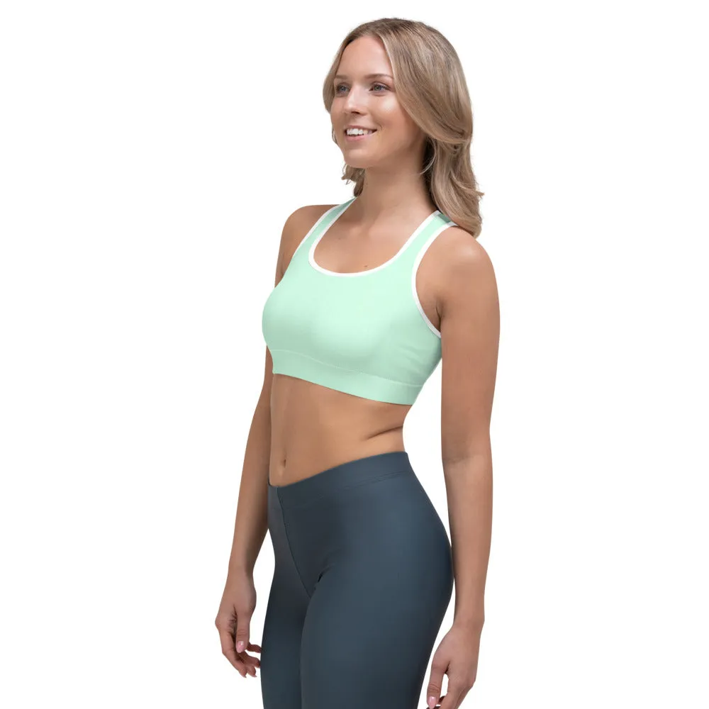 Mint Green Sports Bra