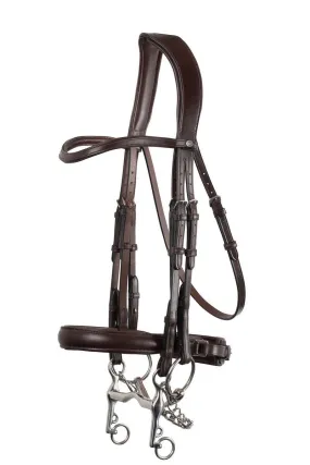 Normandie Double Bridle Organic Tanned - Brown