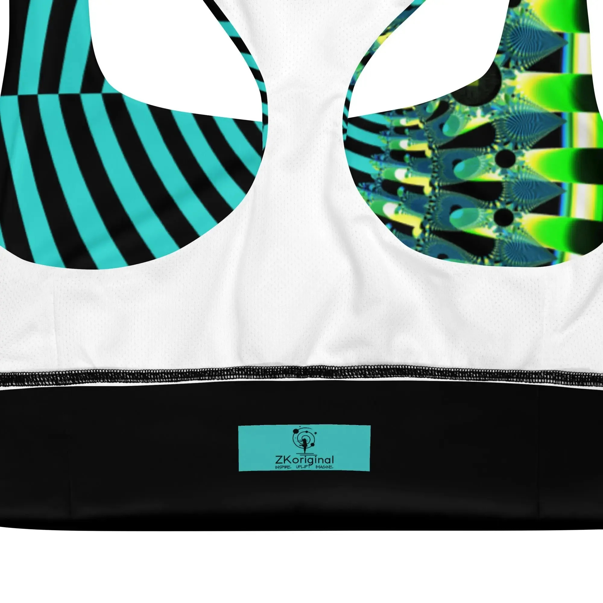 "Happy Stripes" Collection - Longline Sports Bra