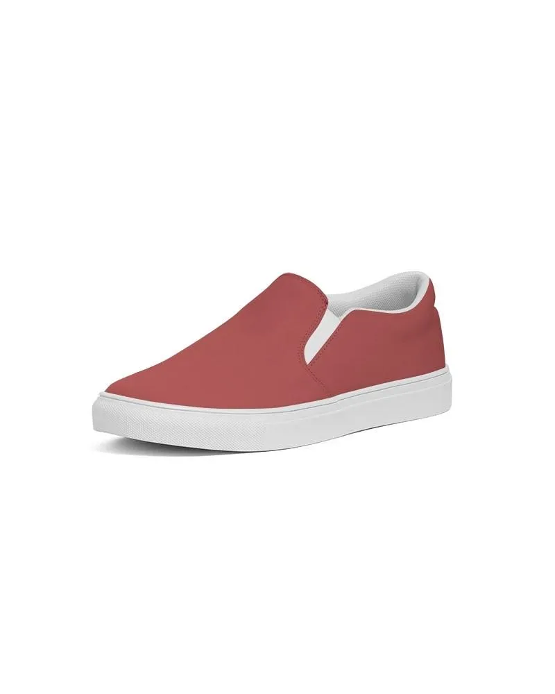 Shaded Midtone Red Slip-On Canvas Sneakers | Women's | C0M80Y60K30