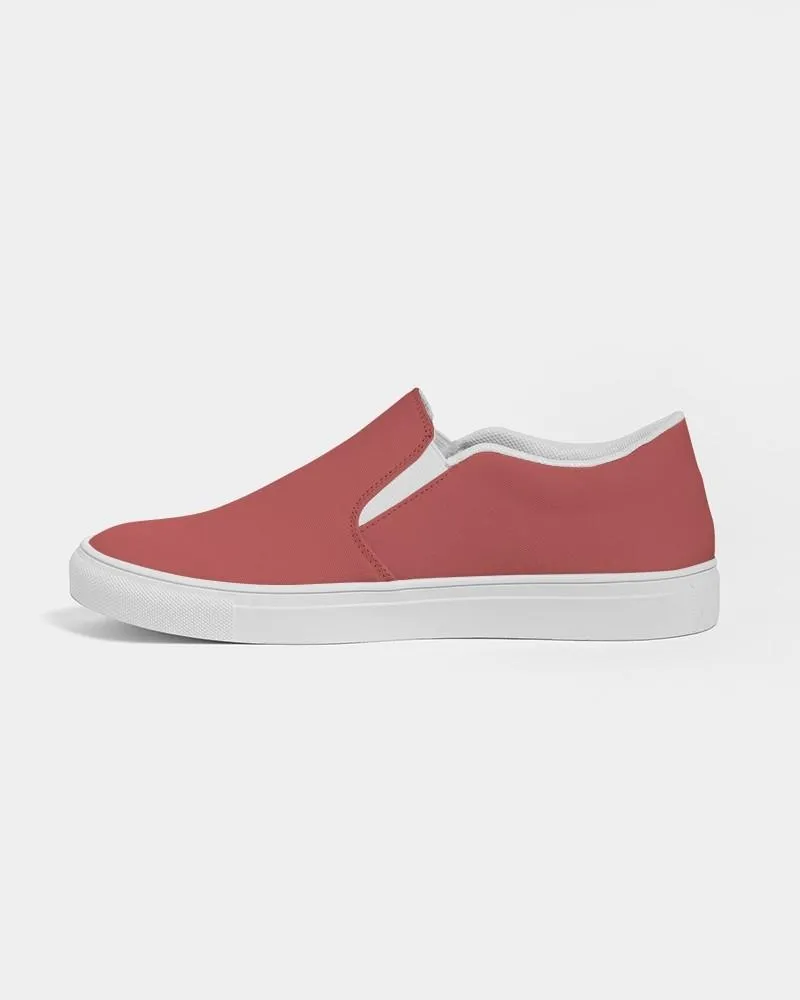 Shaded Midtone Red Slip-On Canvas Sneakers | Women's | C0M80Y60K30