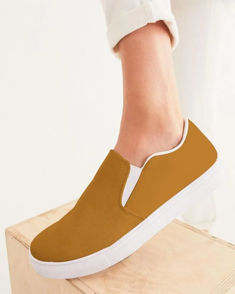 Shaded Orange Slip-On Canvas Sneakers | Women's | C0M50Y100K30