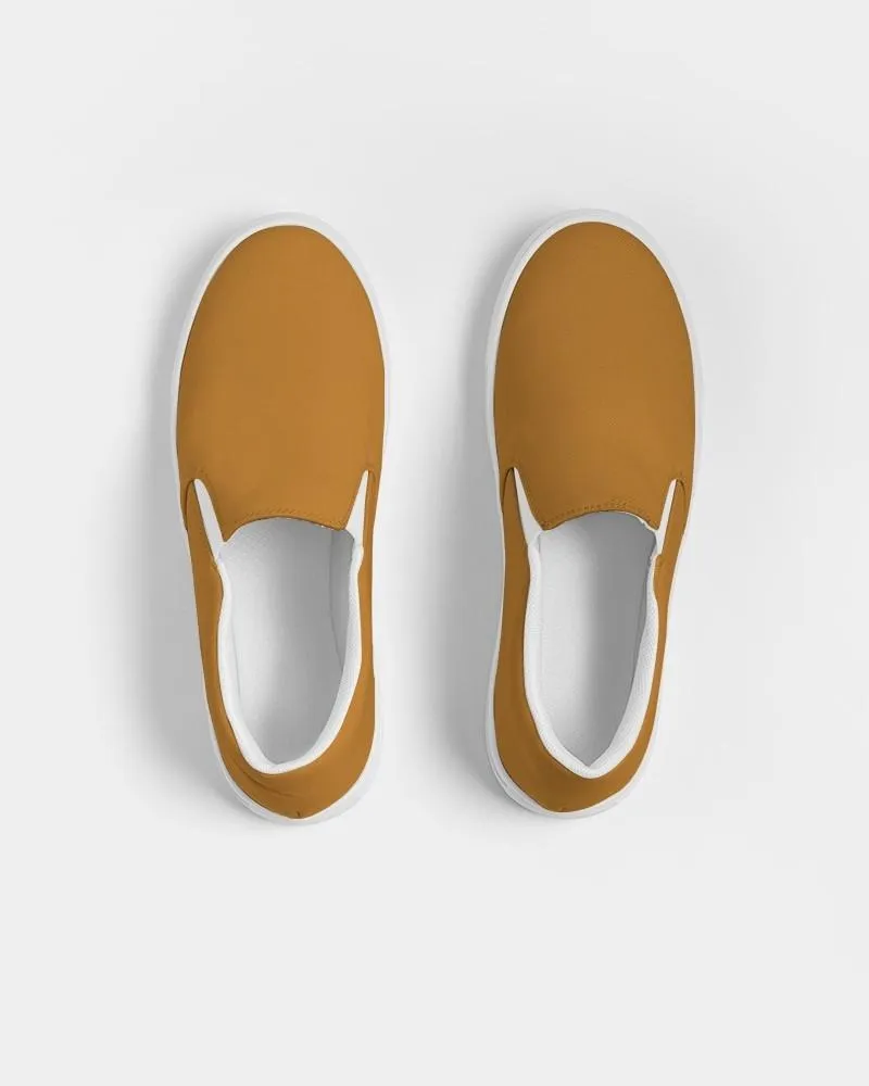 Shaded Orange Slip-On Canvas Sneakers | Women's | C0M50Y100K30