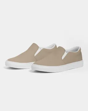 Shaded Pale Pastel Orange Brown Slip-On Canvas Sneakers | Women's | C0M15Y30K30