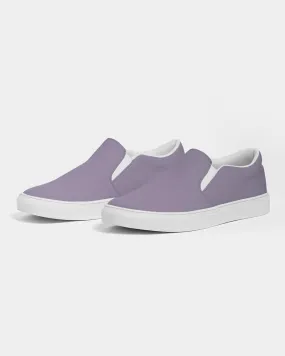 Shaded Pale Pastel Violet Gray Slip-On Canvas Sneakers | Women's | C22M30Y0K30