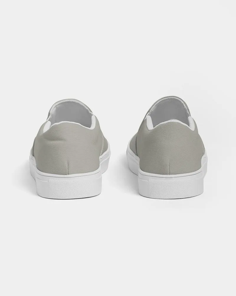 Shaded Pale Yellow Gray Slip-On Canvas Sneakers | Women's | C0M0Y10K30