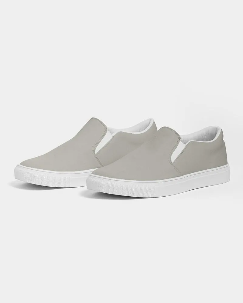 Shaded Pale Yellow Gray Slip-On Canvas Sneakers | Women's | C0M0Y10K30