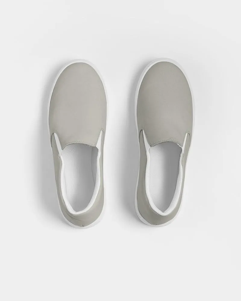 Shaded Pale Yellow Gray Slip-On Canvas Sneakers | Women's | C0M0Y10K30