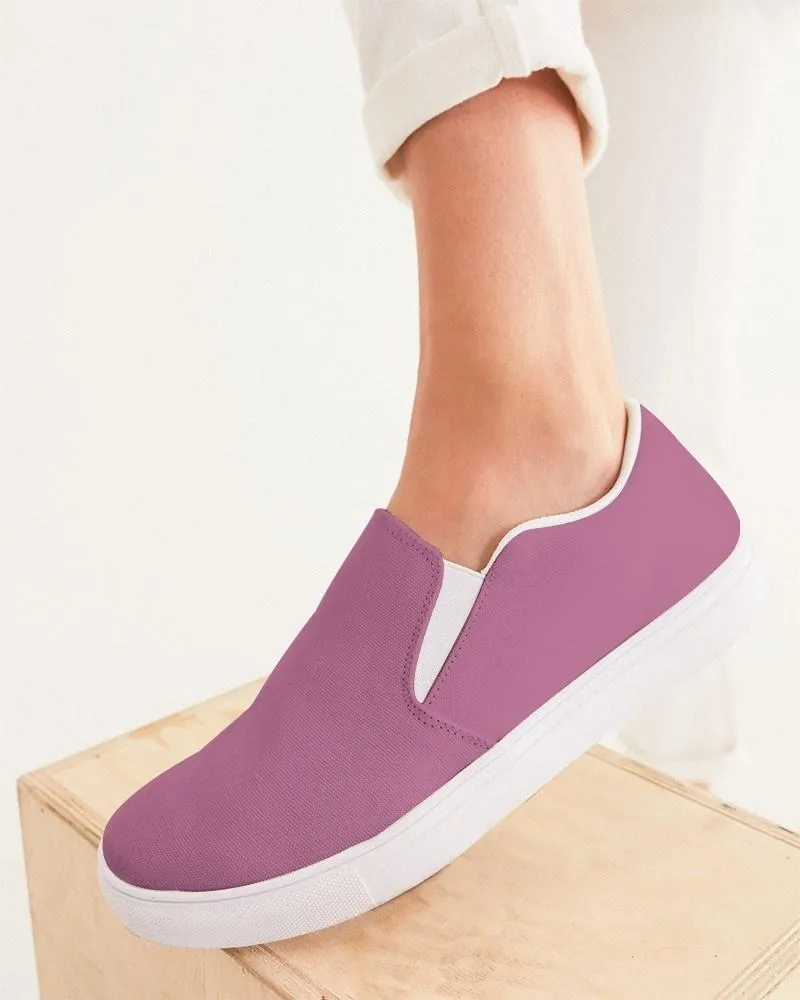 Shaded Pastel Magenta Slip-On Canvas Sneakers | Women's | C0M60Y0K30