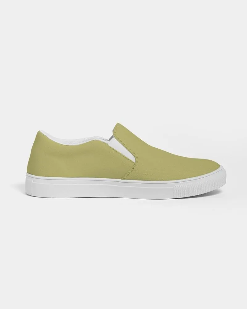 Shaded Pastel Yellow Slip-On Canvas Sneakers | Women's | C0M0Y60K30