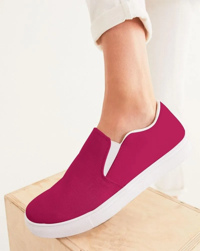 Shaded Pink Slip-On Canvas Sneakers | Women's | C0M100Y50K30