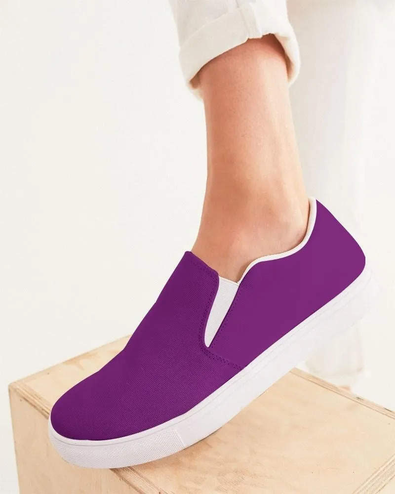 Shaded Purple Slip-On Canvas Sneakers | Women's | C50M100Y0K30