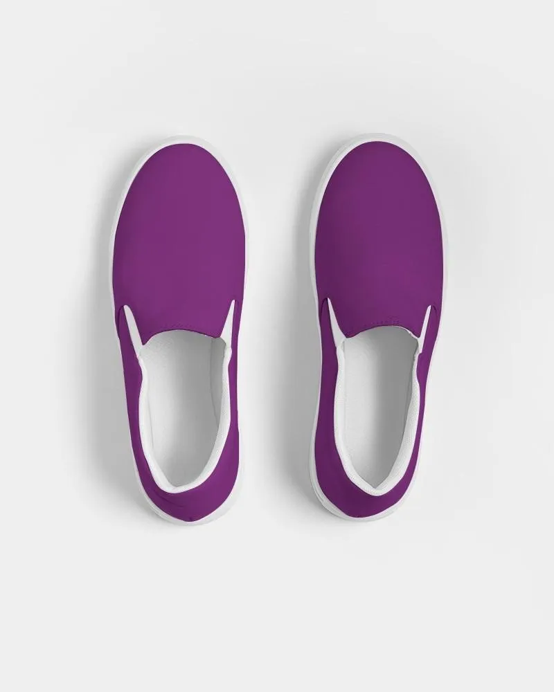 Shaded Purple Slip-On Canvas Sneakers | Women's | C50M100Y0K30