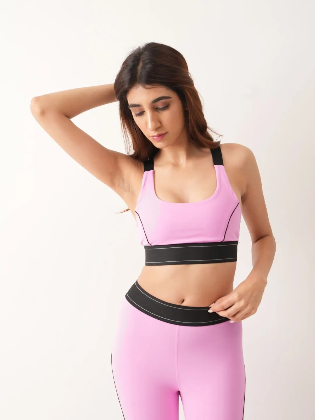 Stellar Sports Bra in Cupcake Pink