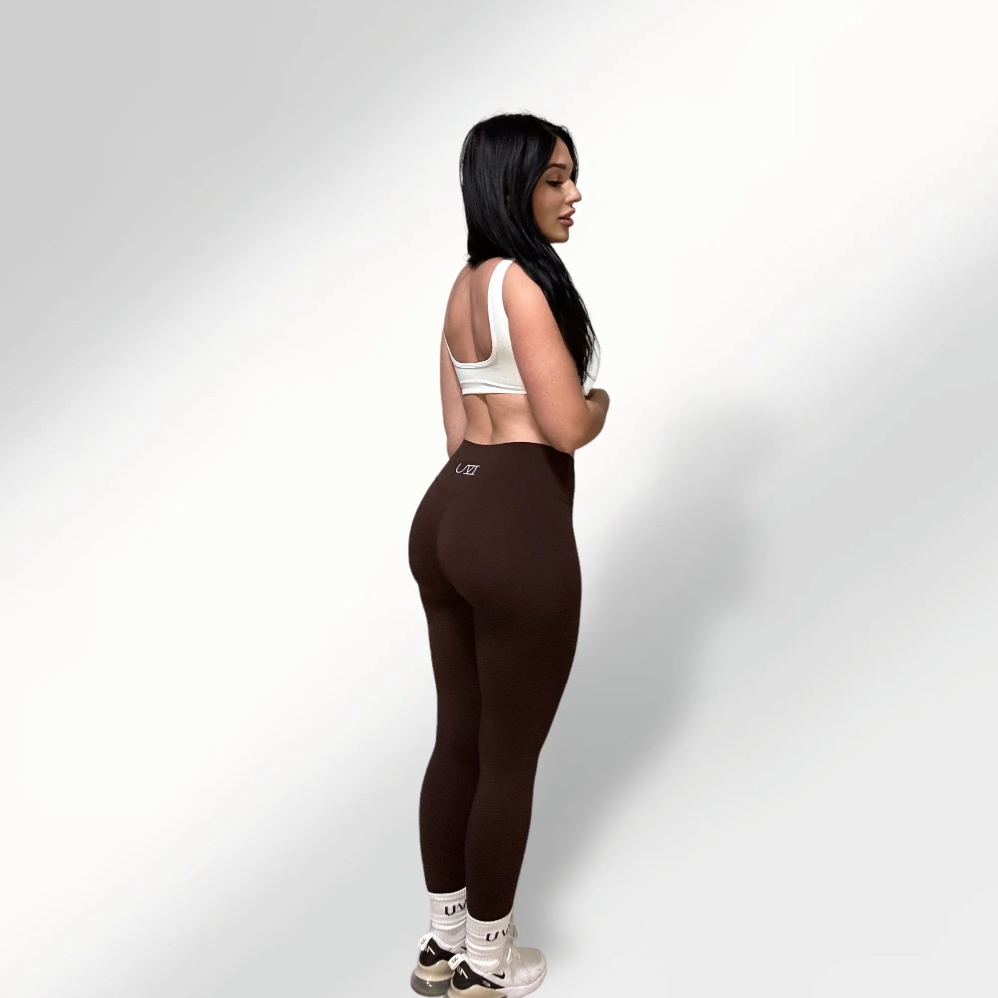 Thrive leggings in brown