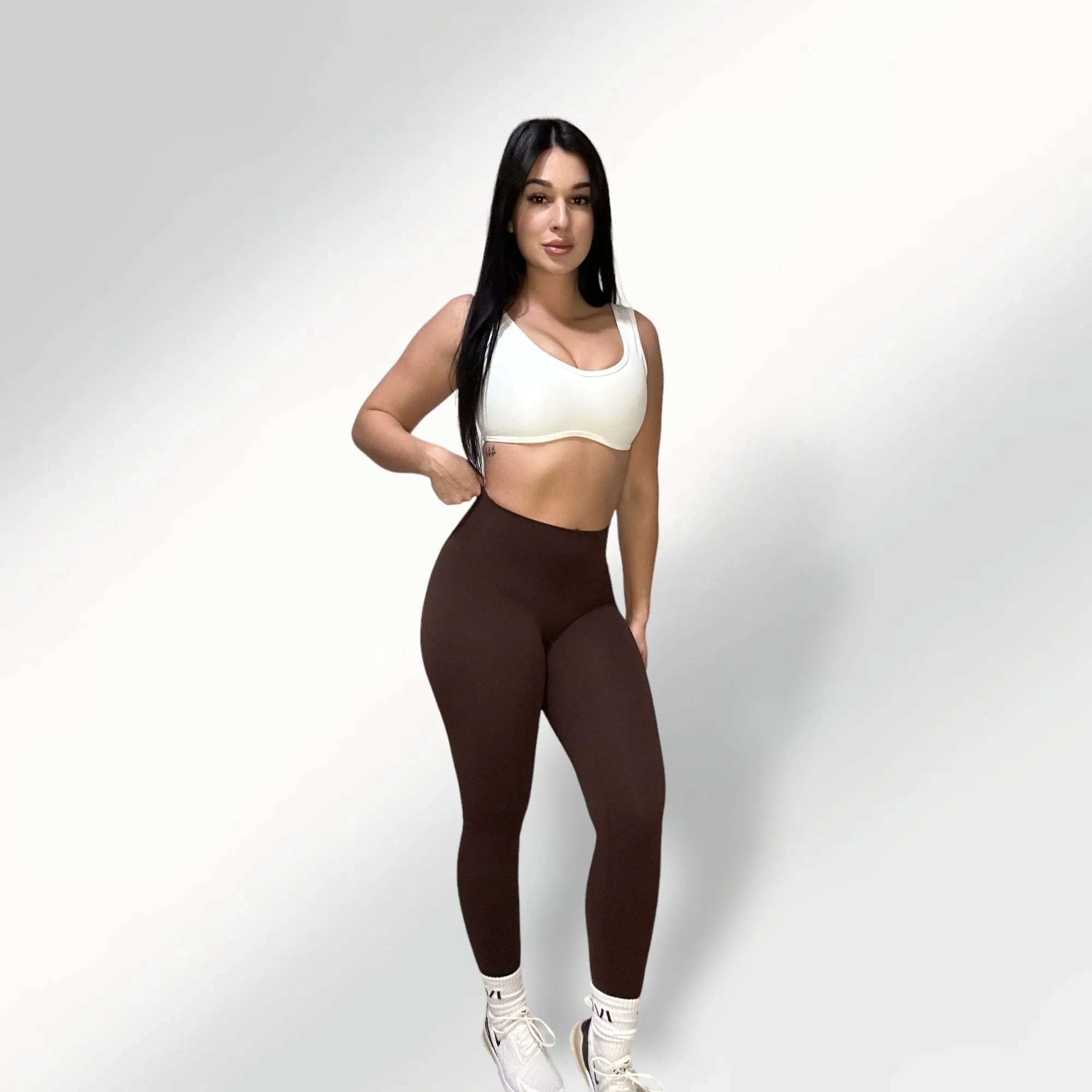 Thrive leggings in brown